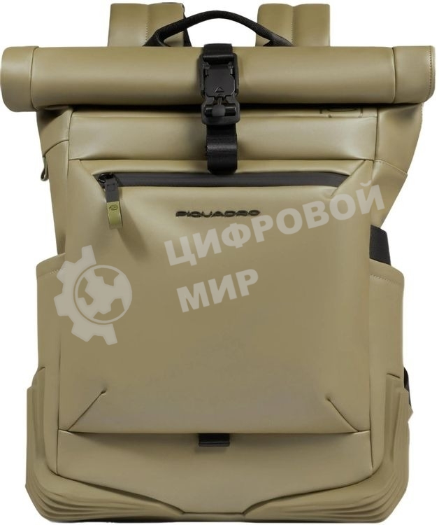 Рюкзак мужской Piquadro Corner 2.0 CA6291C2OW/VE3 роллтоп фисташковый полиуретан