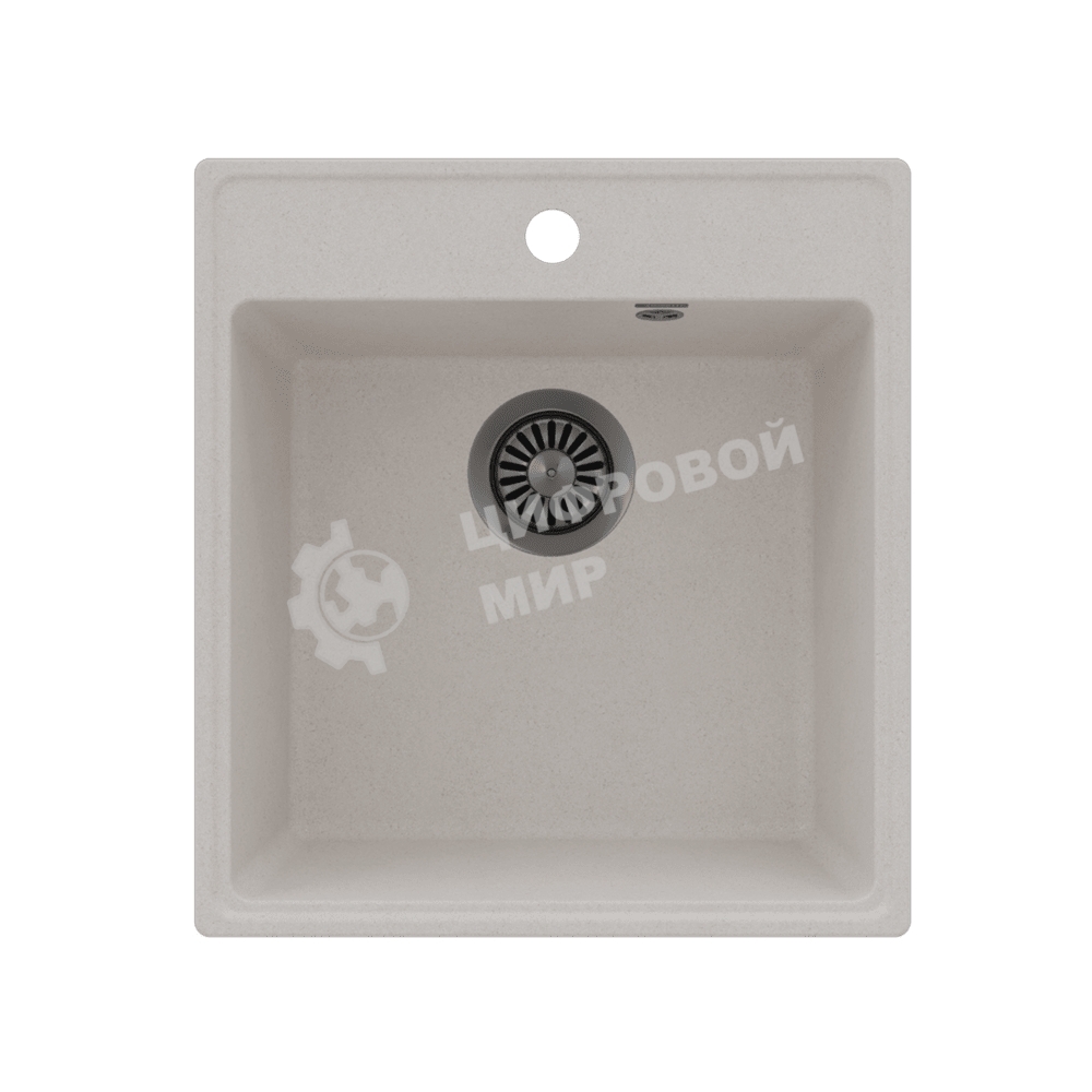 Кухонная мойка Maunfeld Perla 460 MFQS-460W кремовый