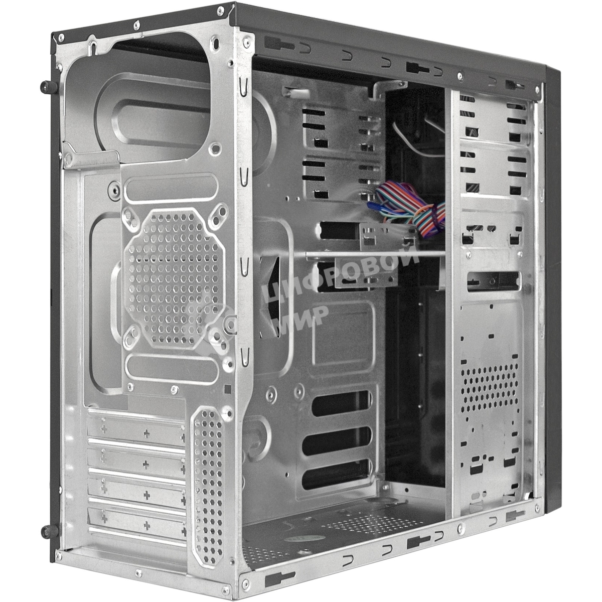 Компьютерный корпус Minitower ExeGate MA-372UX Black, mATX UN500, 120мм 2*USB+2*USB3.0, Audio