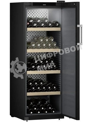 Винный шкаф Liebherr WSbli 5031 черный, 418 л, 1 отсек, 196 бут., класс E
