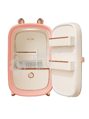 Мини-холодильник для косметики Maunfeld MFF43PK розовый 12.3л