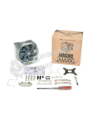 Устройство охлаждения(кулер) Thermalright Macho-Maxx Soc-AM5/AM4/1151/1200/2066/1700 черный 4-pin 25.6dB Al 635gr Ret
