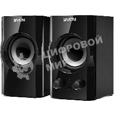 Акустическая система SVEN SPS-606, черный, акустическая система 2.0 (мощность 2x3 Вт(RMS))