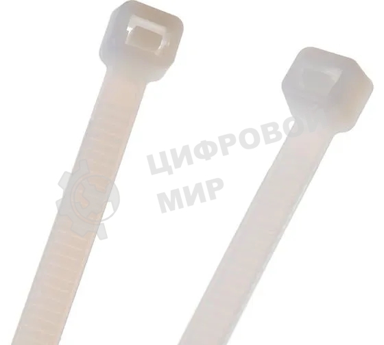 Нейлоновые стяжки Fortisflex КСС 5х300 мм белый 100 штук