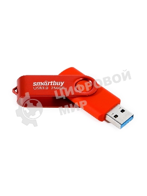 Флешка USB R/W SmartBuy R/W (SB256Gb3TWR) UFD 3.0/3.1 256Gb,Twist красный красный