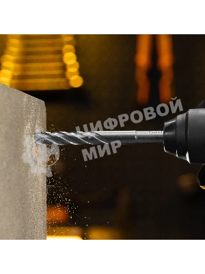 Бур по бетону Denzel цельная крестовая пластина, 12x165 мм, SDS PLUS