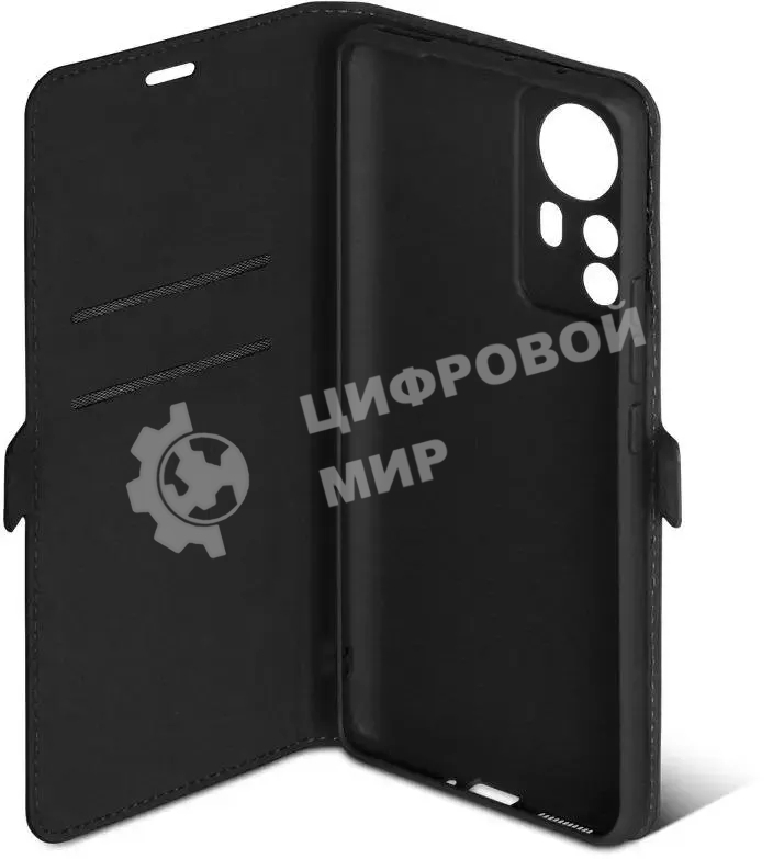 Чехол (флип-кейс) DF xiFlip-79, для Xiaomi 12 Pro, черный xiflip-79 (black)