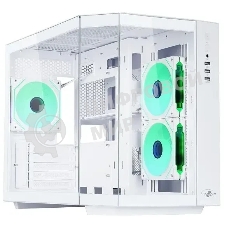 Корпус mATX Eurocase M2771 white, без БП, закаленное стекло 2 стороны