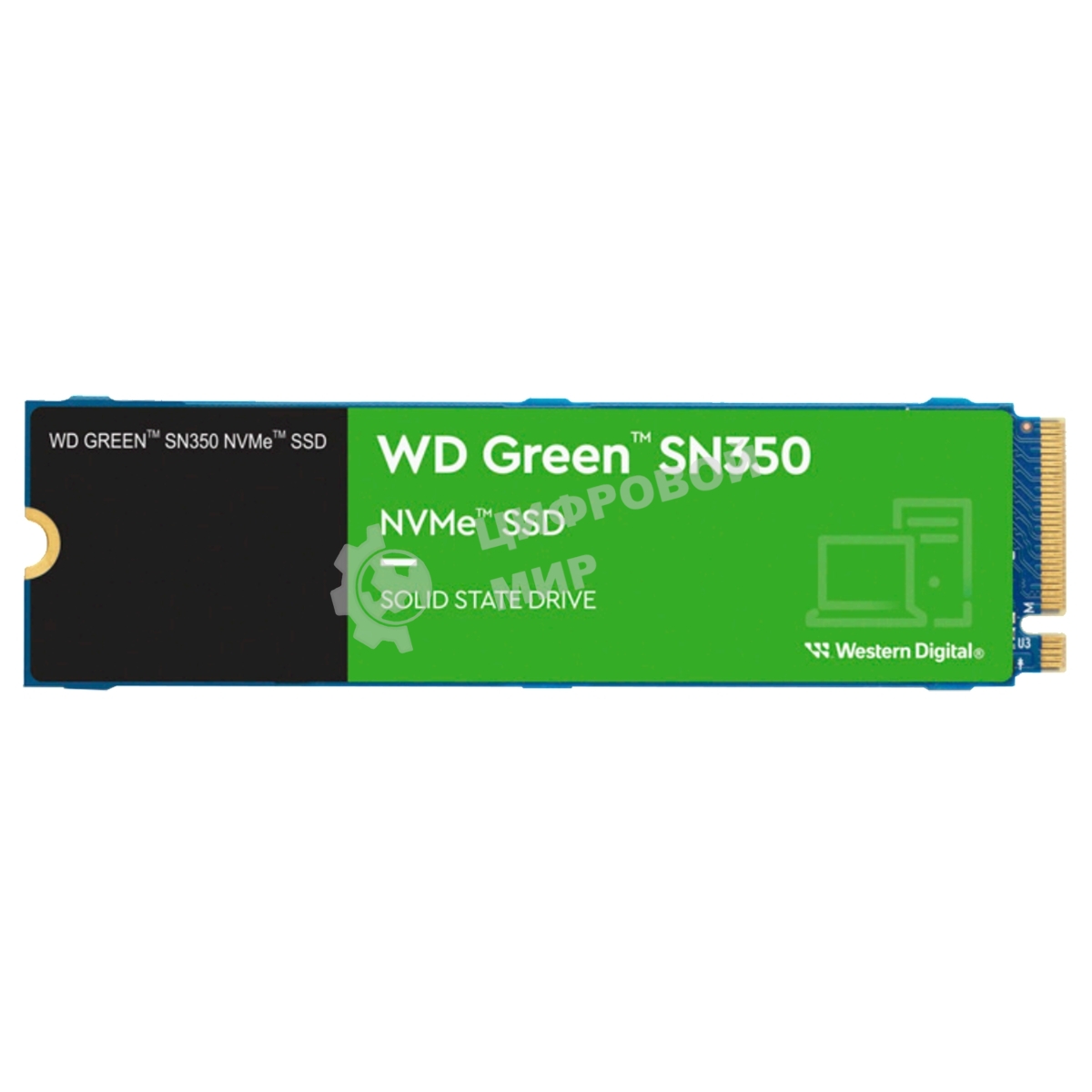 Накопитель SSD WD Green SN350 WDS500G2GOC 500GB M2.2280 NVMe PCIe Gen3х4