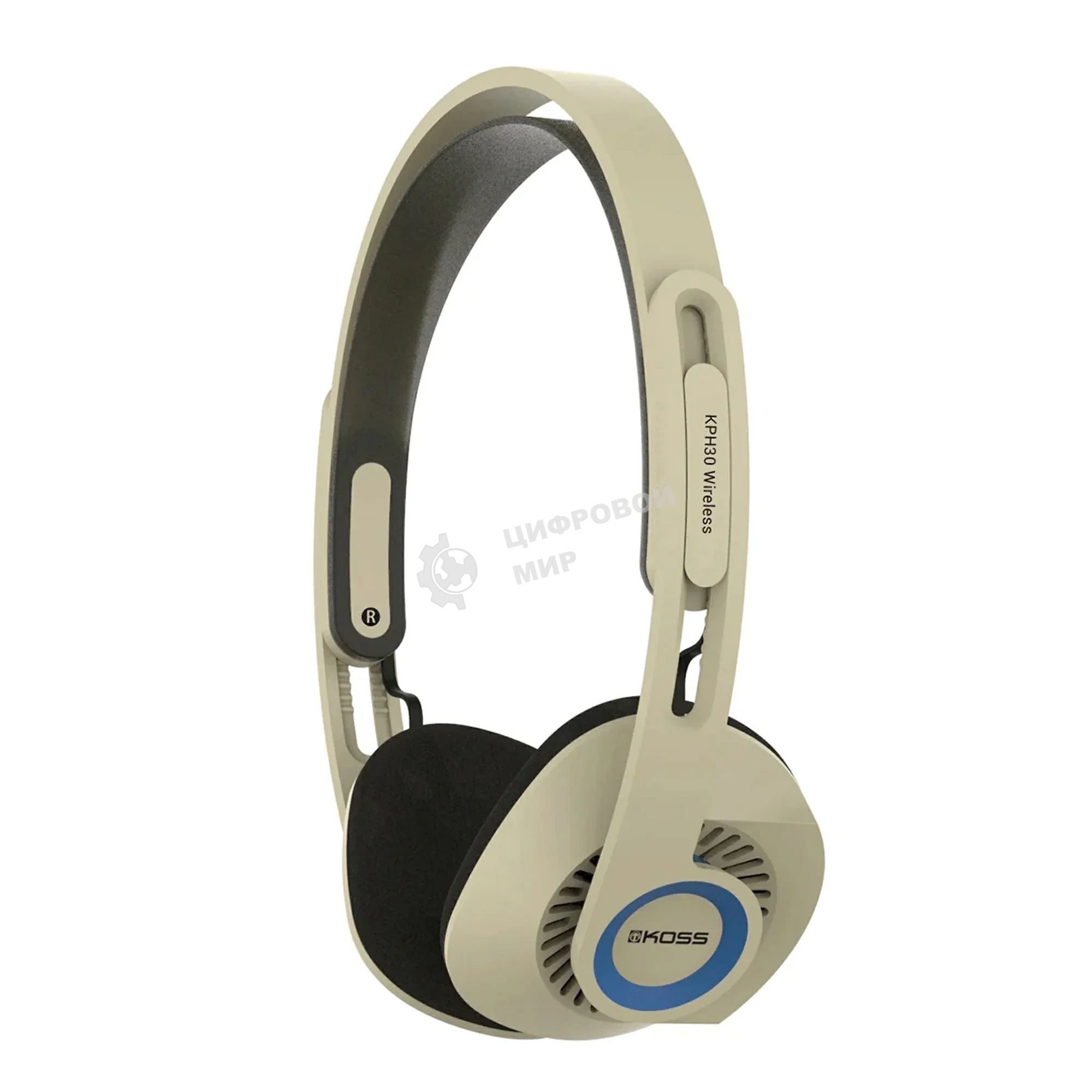 Беспроводные/проводные наушники KOSS KPH30 Wireless бежевый, накладные, Bluetooth + проводной, до 12 ч