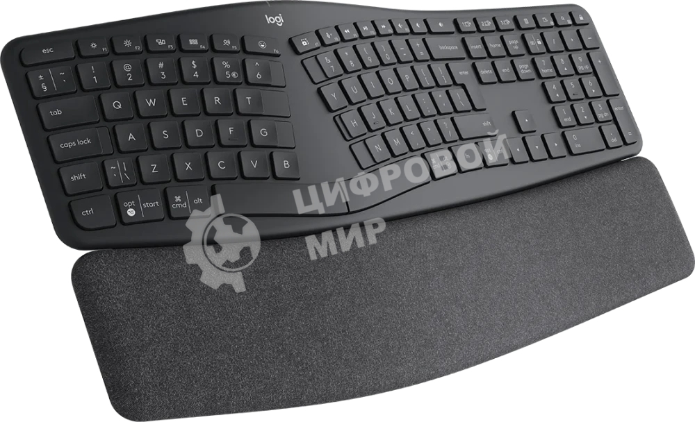 Клавиатура Logitech Ergo K860 беспроводная, Bluetooth, радиоканал, чёрный
