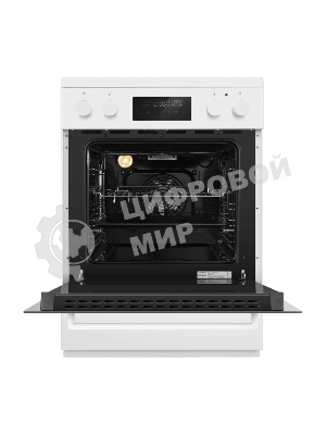 Плита электрическая Maunfeld MEC611CW09TD белый, конфорок 4 шт, духовка 59 л, 60 см x 85 см x 63 см