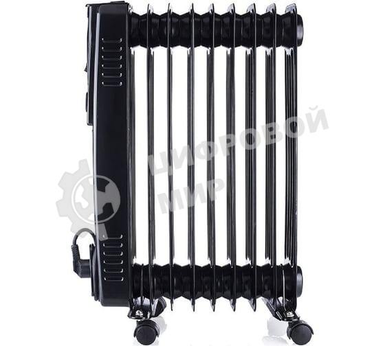 Обогреватель масляный Ресанта ОМПТ-9НЧ (9 секций) черный, 2000 Вт, 25 м2, термостат 67/3/14