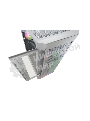 Компьютерный корпус Cougar Airface RGb White, 2х140мм + 1x120мм ARGB Fan, ARGB Fan Hub, без БП, белый, ATX