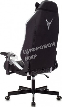 Кресло игровое Knight Neon черный/серебряный соты эко.кожа с подголов. крестовина металл