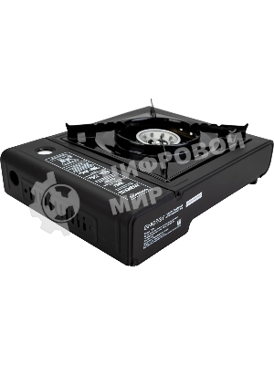 Плита настольная газовая Energy GS-300 чёрный, 2,5 кВт, газовая горелка, конфорки - 1, металл, поворотный регулятор