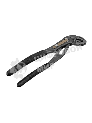 Клещи переставные Denzel кнопочный механизм, обливные рукоятки, 180 мм