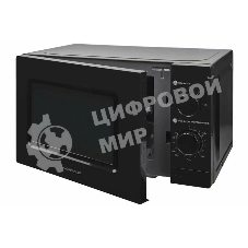 Микроволновая печь HOME HMM207BB черный, 20 л, 700 Вт, переключатели - поворотный механизм