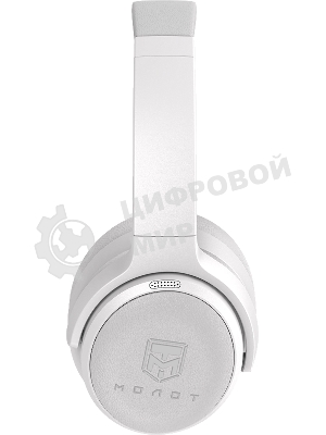 Беспроводные/проводные наушники Ural Молот Н130 белый, полноразмерные, Bluetooth + проводной, активное шумоподавление