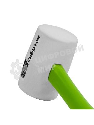 Киянка резиновая Сибртех 450 г, белая резина, фибергласовая рукоятка