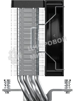 Кулер для процессора Ocypus Gamma A40 BK ARGB Digital, 100мм ARGB FAN, Top Display Panel, 4 HEAT PIPES, 4-PIN PWM, 600-2400 RPM, 29.5DBA, HYDRO BEARING, LGA115X/1200/1700/18XX, AM4/AM5