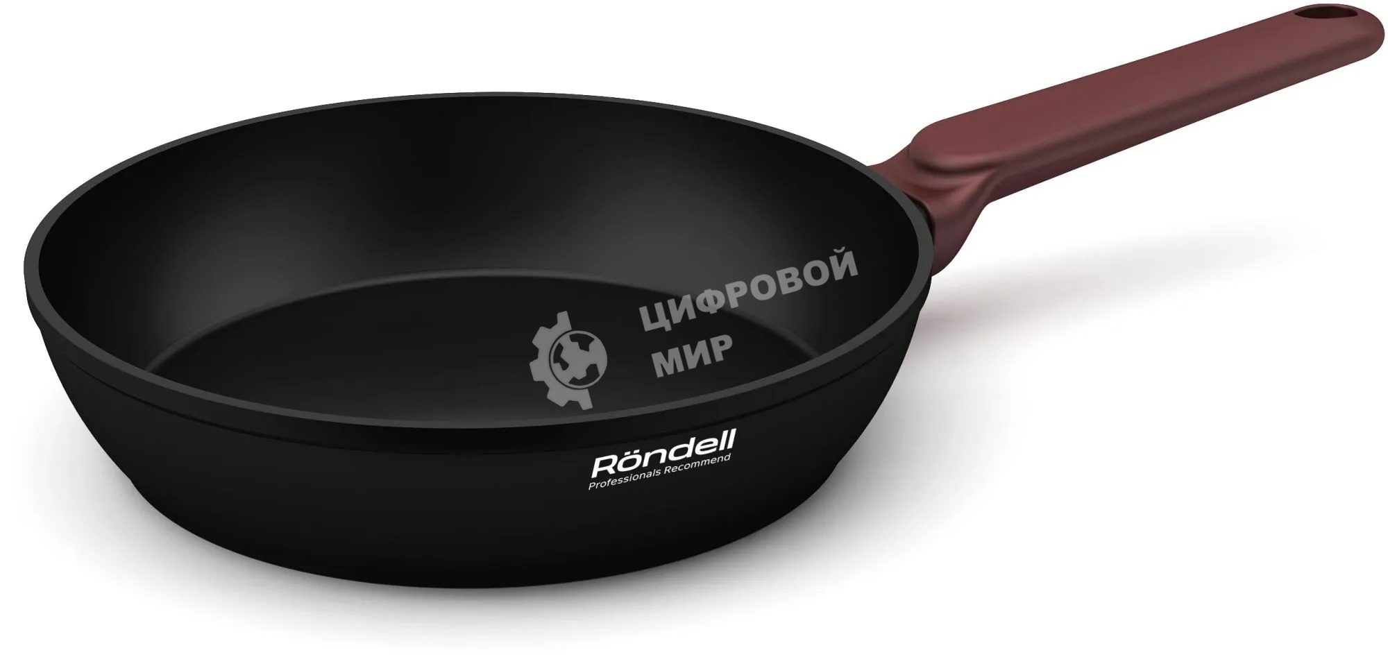Сковорода Rondell Bojole RDA-2025 круглая 28см покрытие: Xylan Plus ручка несъемная (без крышки) черный