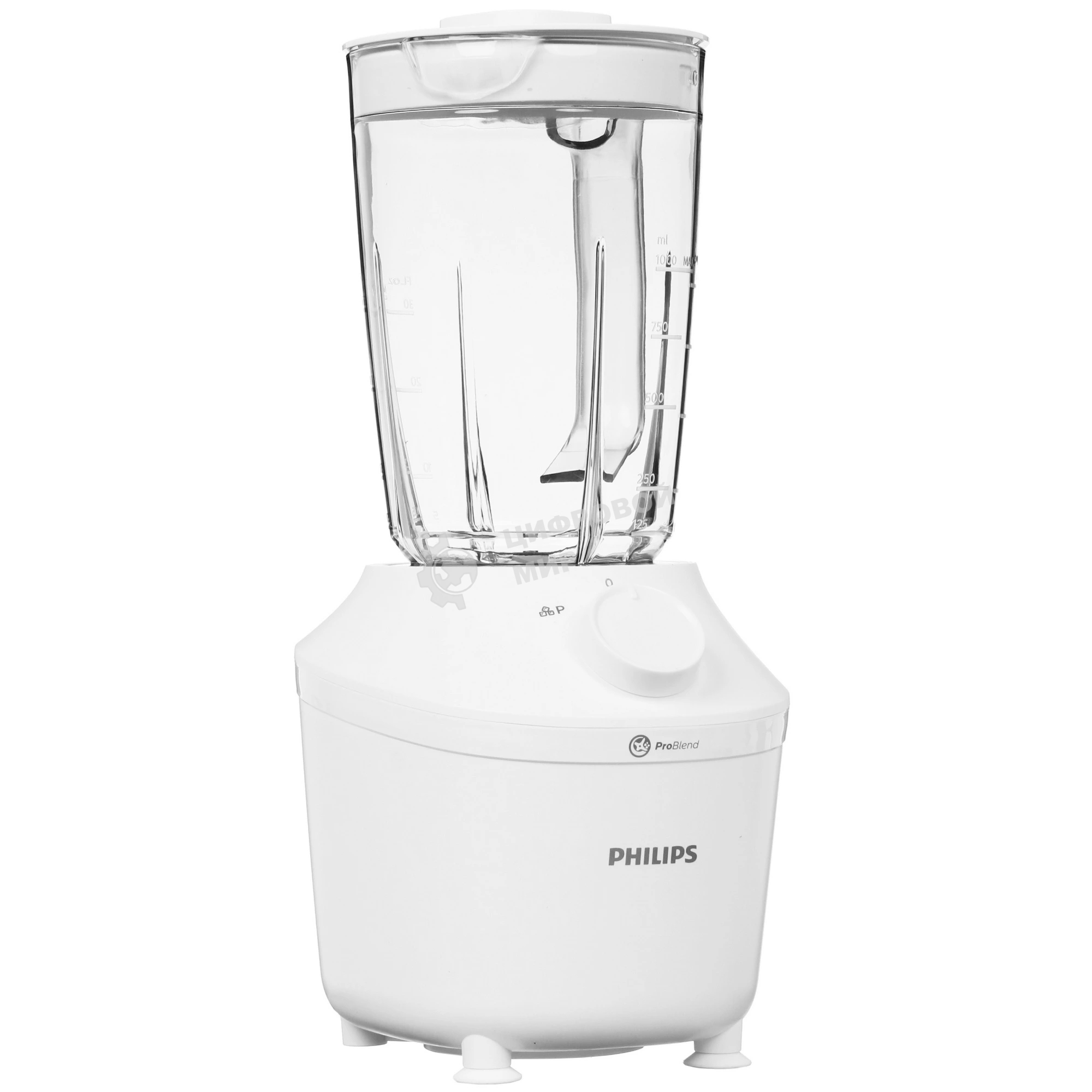 Блендер стационарный Philips HR2041/00 белый, 450 Вт, 1 скорость