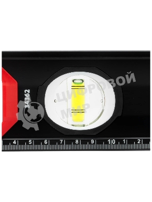 Уровень алюминиевый Matrix, усиленный, фрезерованный, 3 глазка, 2 комп. рукоятки, 800 мм