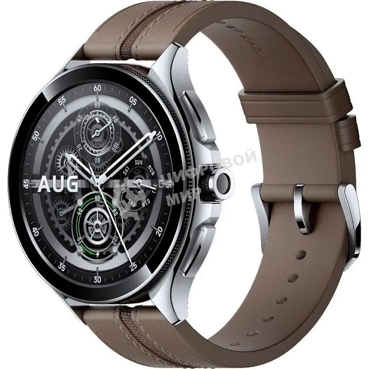 Смарт-часы Xiaomi Watch 2 Pro - 4G LTE Silver Case with Brown Leather Strap M2233W1 (BHR7210GL)