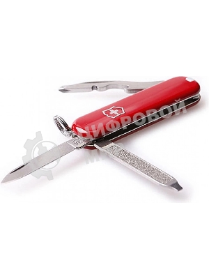 Нож-брелок Rally 0.6163.P 58мм 9 функций, красный, в блистере