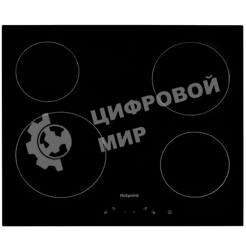 Электрическая варочная панель Hotpoint HR 6T1 C, независимая, черный