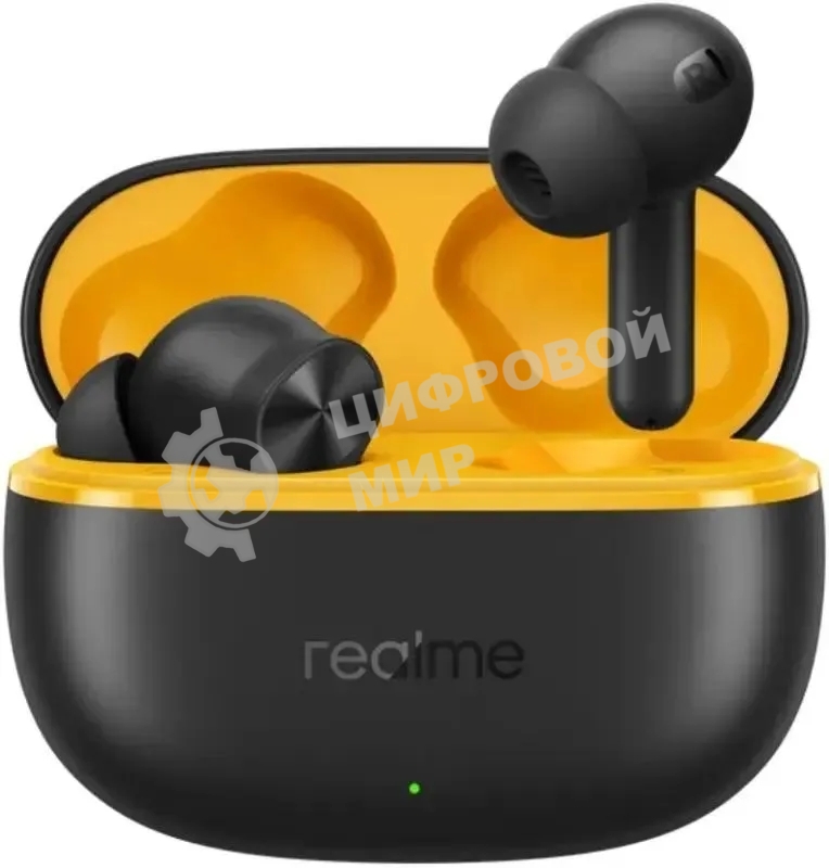 Гарнитура внутриканальные Realme Buds T200 Lite черный беспроводные bluetooth в ушной раковине (6941764454491)