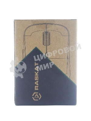 Мышь беспроводная Raskat M006W черный, 1600 dpi, радиоканал, USB, кнопки - 6