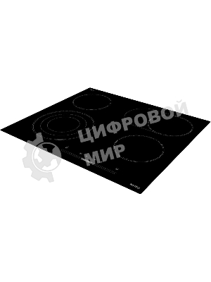 Электрическая варочная панель Korting HK 63910 B, конфорок: 4 шт., стеклокерамика, независимая, черный