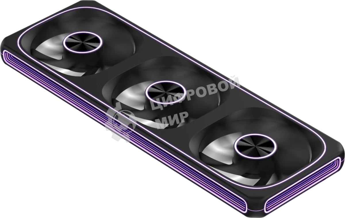 Вентилятор для корпуса Formula V Line AIR FUSION 3 BK REVERSE, 360x120x28мм, ARBG 3pin + PWM 4pin, 500-1800 RPM, 37.83 DBA MAX, HYDRO BEARING