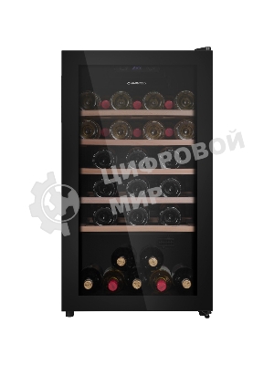 Винный шкаф Maunfeld MFWC-124S56 черный, 124 л, 1 отсек, 56 бут., класс G
