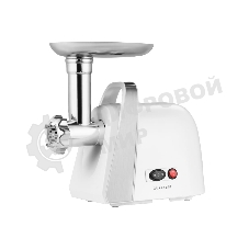 Мясорубка электрическая Galaxy Line GL 2421 белый, 1600 Вт, 1.5 кг/мин, реверс, защита от перегрузки, металлический лоток, насадки - 5