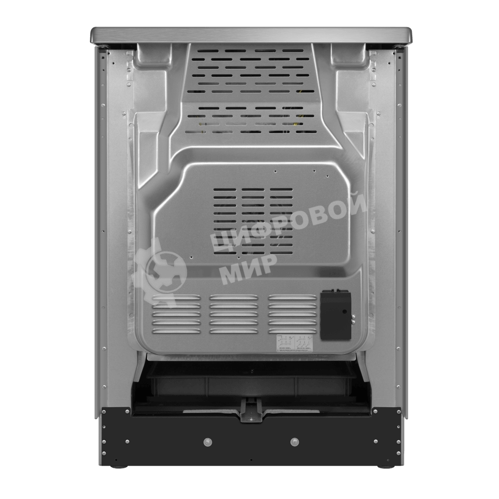 Плита электрическая Maunfeld MEC611CS09TD серебристый, конфорок 4 шт, духовка 59 л, 60 см x 85 см x 60 см