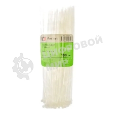 Нейлоновые стяжки Fortisflex КСС 5х300 мм белый 100 штук