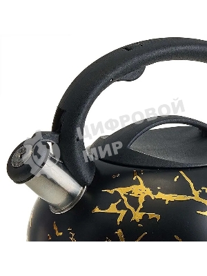 Чайник для плиты ALPENKOK AK-538 из нерж.стали 3л,со свистком,индукционное дно