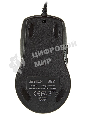 Мышь проводная A4Tech F5 черный, 3000 dpi, USB, кнопки - 7