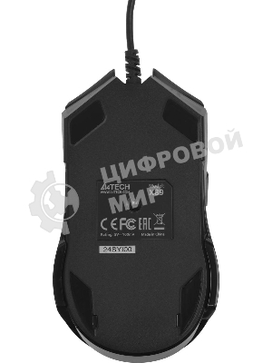 Мышь проводная A4Tech X89 Maze черный, 2400 dpi, USB, кнопки - 8