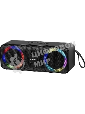 Акустическая система Defender LIGHT/BT/FM/USB/TF/AUX Q1 черный 10 Вт