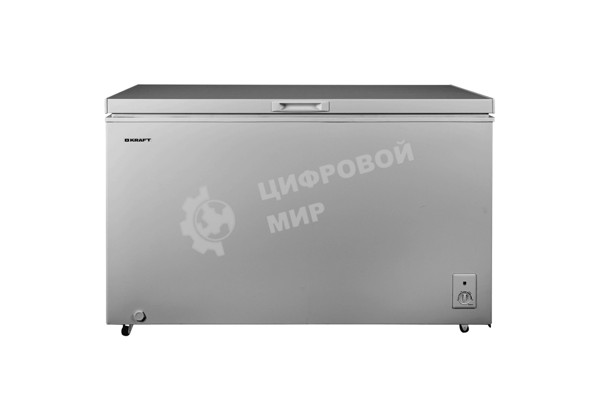 Морозильный ларь Kraft BD(W)-460SRX серебристый, 422л