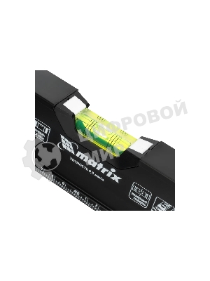 Уровень алюминиевый Matrix, усиленный, фрезерованный, 3 глазка, 2 комп. рукоятки, 800 мм