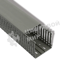 Кабель-канал Rexant перфорированный самоклеящийся 60х60 серый (паз 5мм, зуб 7мм с отв.)