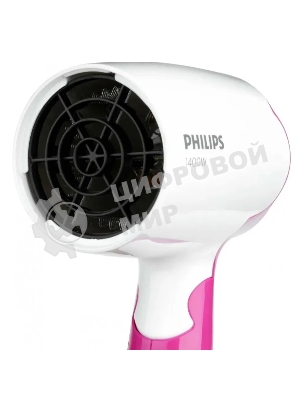 Фен Philips BHD003/00 розовый/белый, 1400 Вт, компактный