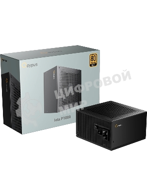 Блок питания Ocypus Iota P1000 (Iota-P1000-G1FFBK024X-EU), 1200Вт, 80 PLUS Gold, 120мм, модульный, черный