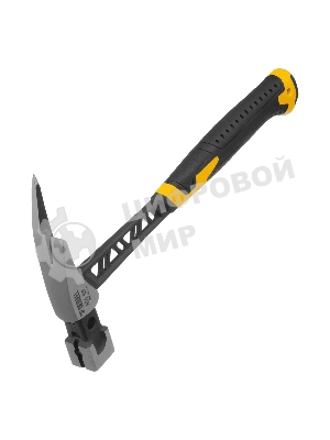 Молоток кровельщика Denzel 600 г, цельнокованый, боек с магнитом, двухкомп. обрезин. рук-ка