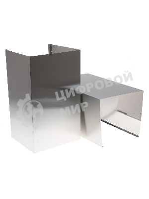 Вытяжка каминная Elikor Агат 60Н-1000-Е4Д серебристый/черный, 59 см, 1000 куб. м/ч, 59 дБ